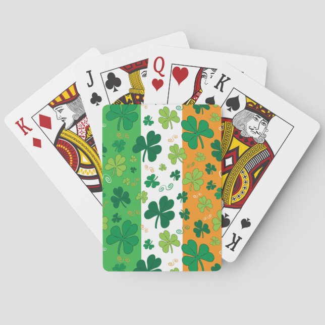 St patrick's day som leker kort casinokort (Baksidan)