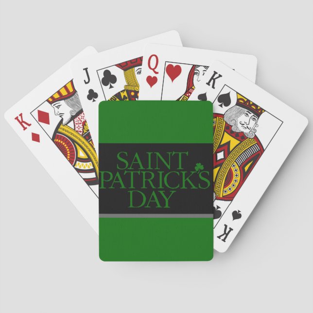 St. Patrick's Day Spel Kort (Baksidan)