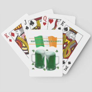 St. Patrick's Day Spela kort Dekk Beer Casinokort