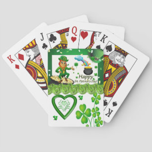 St. Patricks Day spelkortlek Casinokort