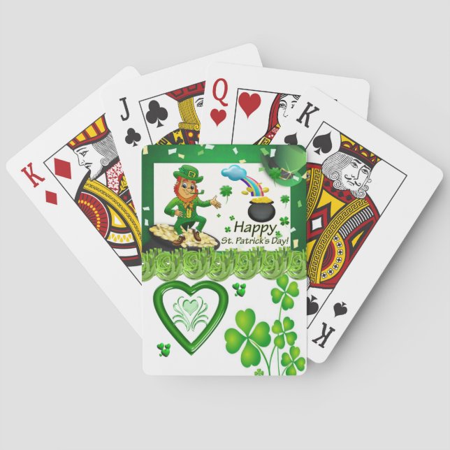 St. Patricks Day spelkortlek Casinokort (Baksidan)