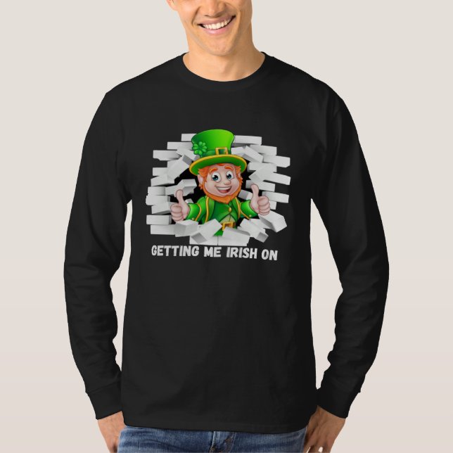St Patricks Day  St Pattys Pixie Gnome Elfin Fay S T Shirt (Framsida)