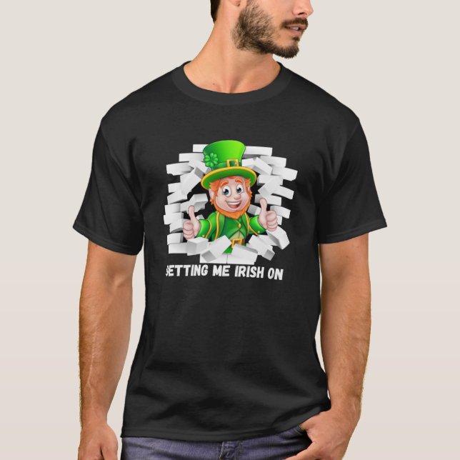 St patricks day St Pattys Pixie Gnome Elfin Fay S T Shirt (Framsida)