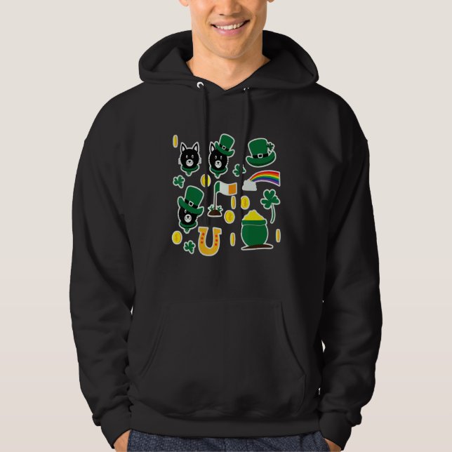 St patricks day Sticker Hoodie (Framsida)