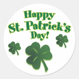 St patrick's day Stickers Runt Klistermärke