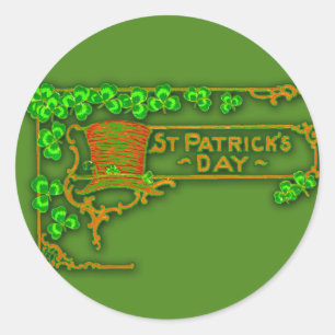 St. Patrick's Day Stickers Runt Klistermärke