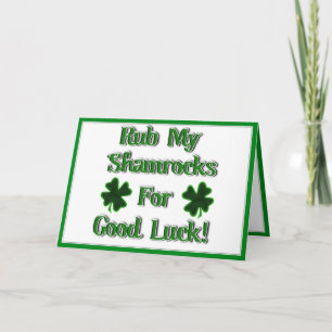 St. Patrick's Day - stjäl mina Shamrocks till Lyck Kort