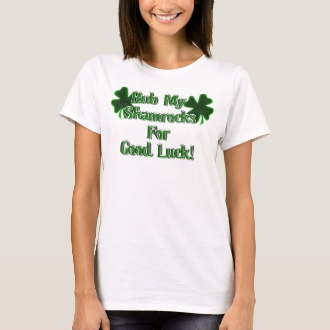 St. Patrick's Day - stjäl mina Shamrocks till Lyck T-shirt (Framsida)