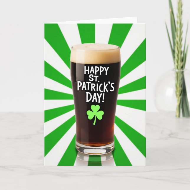 St Patricks Day Stout Kort (Framsida)