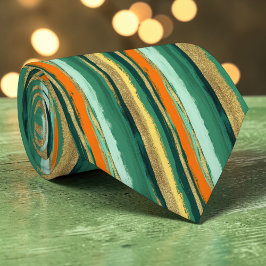 St. Patrick's Day Striped Custom Necktie Slips