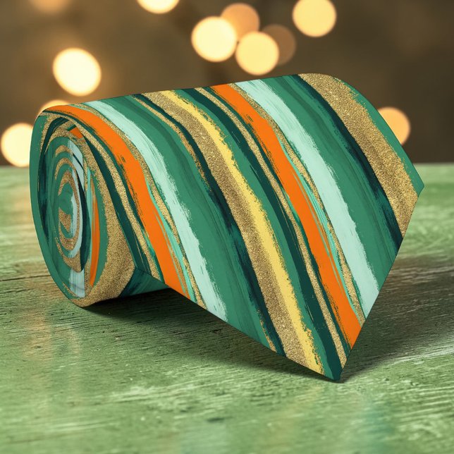 St. Patrick's Day Striped Custom Necktie Slips (Skapare uppladdad)