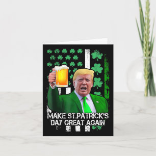 St Patrick's Day Superbra Rolig Trump Med Usa Kort
