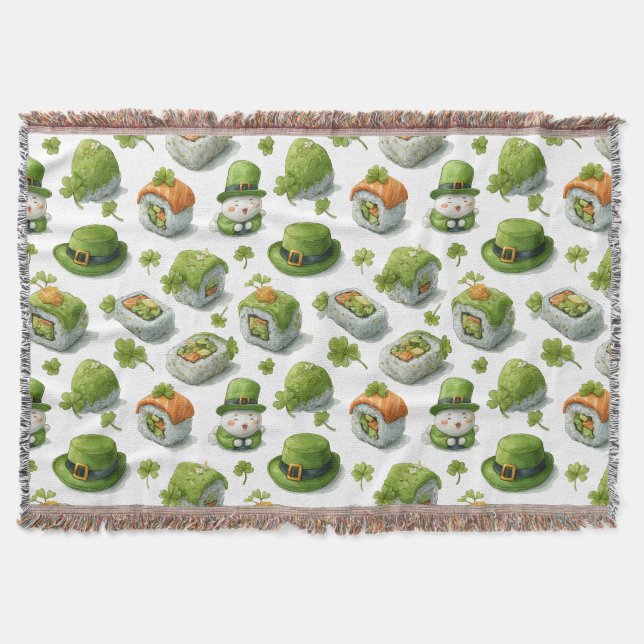 St. Patrick's Day Sushi-rullar & Shamrock Filt (Framsidan)