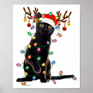 St Patricks Day Svart Katt Present Min Lyckoamulet Poster