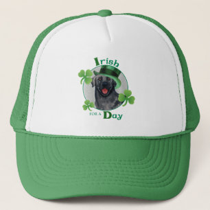 St. Patrick's Day Svart lab Truckerkeps