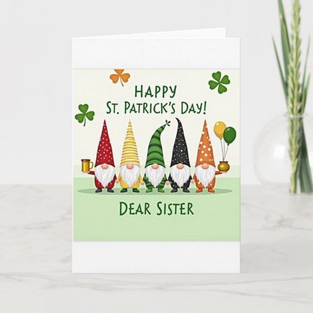 St Patricks Day Syster Kort (Framsida)