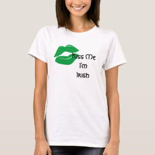 St. Patrick's Day t-shirt Kiss Jag är irländsk