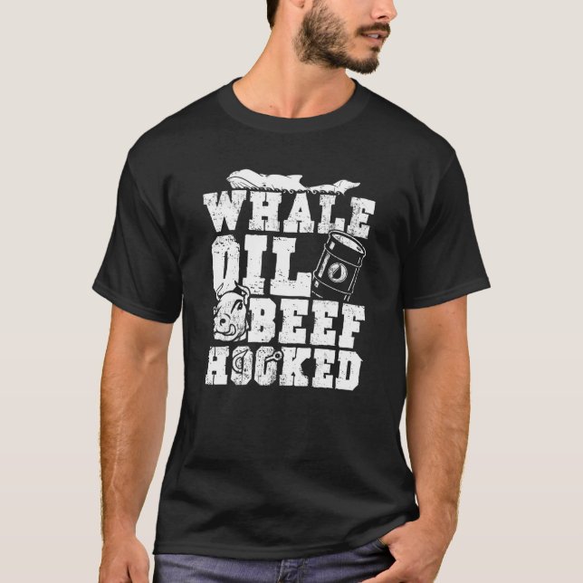 St patrick's day T Shirt Whale Oil Beef Hooking Ir (Framsida)