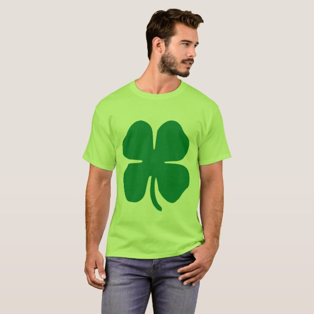 ST.PATRICK'S DAY T-shirts, Shamrock Klöver T-shirt (Hel framsida)