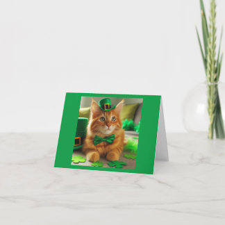 St. Patrick's Day Tabby Tack Kort