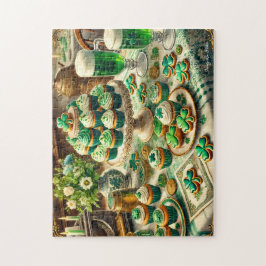 St Patrick's Day Table, Irish Celebration Cupcakes Pussel