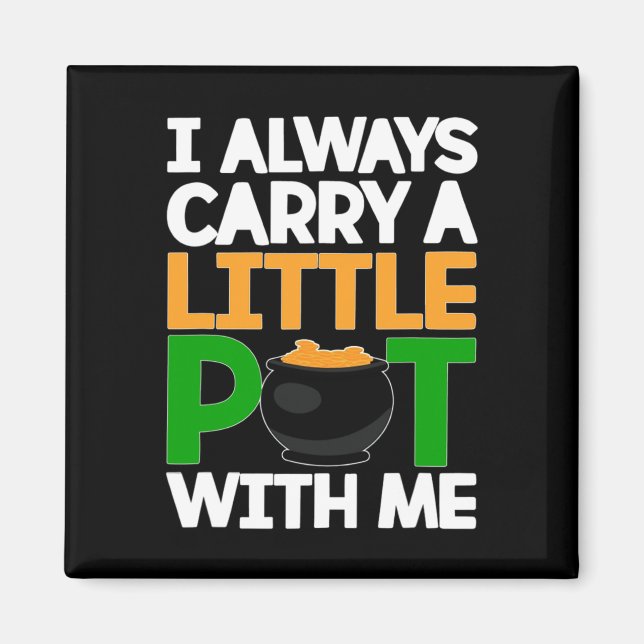 St patricks day Te: Jag har alltid lite Wi-Fi Magnet (Framsidan)