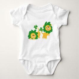 St patrick's day Tecknad Lejon Baby Apparat Tee Shirt