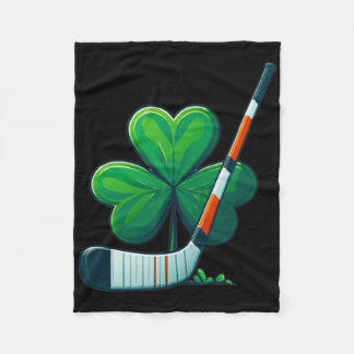St Patricks Day Tee Shamrock Shirt Hockey St Patri Fleecefilt