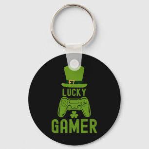 St patricks day Tee Shamrock St Patrick Lucky Game Nyckelring
