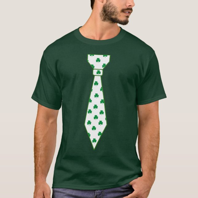 St. Patrick's Day Tie T-Shirt (Framsida)
