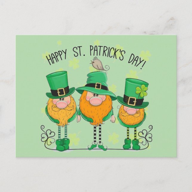 St. Patrick's Day tomtar Helg Vykort (Framsida)