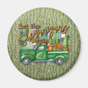St. Patrick's Day Tomtar I Lastbilsskämt Magnet