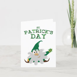St. Patrick's Day Tomte Julkort Helgkort