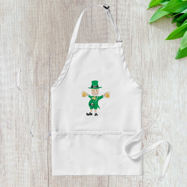 St Patrick's Day Tomte med ölkrus Förkläde (Skapare uppladdad)
