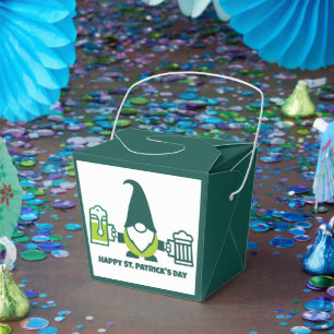 St. Patrick's Day Tomte med ölmugg Presentaskar