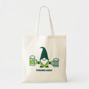St. Patrick's Day Tomte med Ölmugg Tygkasse