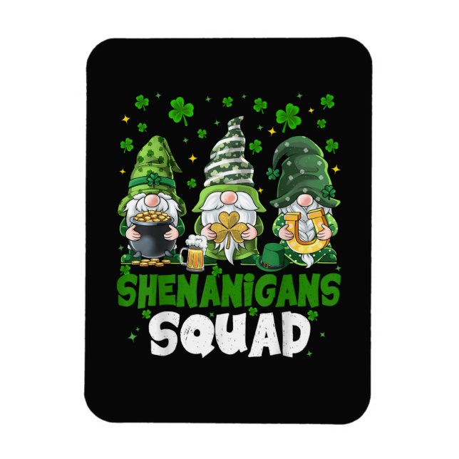 St Patricks Day Tomtebusar Shenanigans Squad Sankt Magnet (Vertikal)