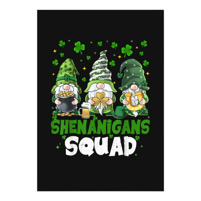 St Patricks Day Tomtebushenanser Sällskapet Sankt  Fototryck (Framsidan)
