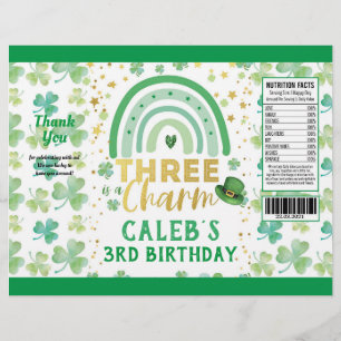 St patrick's day tre är en Charm Chip Bag Wrapper Reklamblad