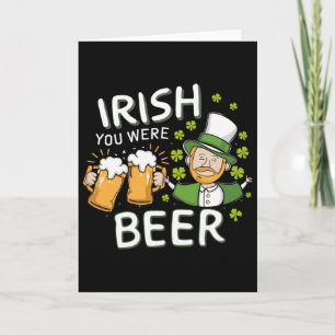 St Patricks Day Tröja Irländsk Du Var Öl Män Kvinn Kort
