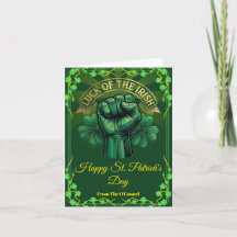 St. Patricks Day Tur för irländare Näve Shamrock