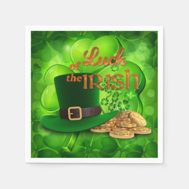 St. Patrick's Day - "Tur of the Irish" Pappersservett (Framsidan)