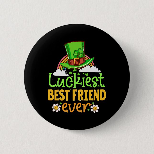 St Patricks Day Turastans bästa vän någonsin Match Knapp (Framsida)
