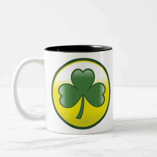St. Patrick's day 🍀 Två-Tonad Mugg (Vänster)