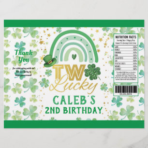 St patrick's day Two Lucky Chip Bag Wrapper Reklamblad