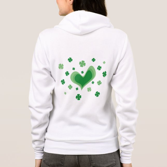 St patricks day ull för iranska kvinnor och flicko t-shirt (Baksida)