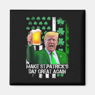 St patrick's day Underbar igen, roligt med USA Magnet