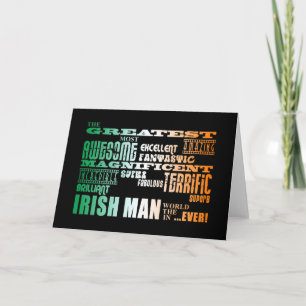 St patrick's day: Underbarare irländsk man i värld Kort