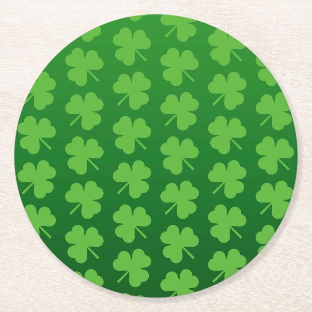 St patrick's day underlägg papper rund (Framsidan)