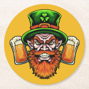 St. Patrick's Day underlägg Papper Rund